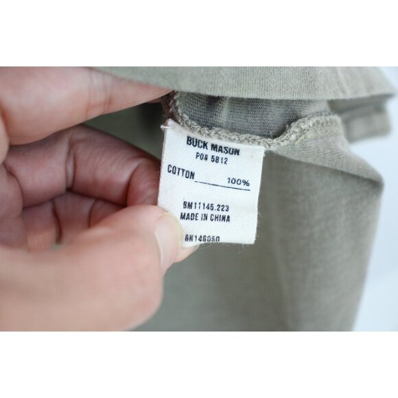 Buck Mason Mens Medium Sueded Cotton Polo Shirt G1438 - Picture 4 of 6